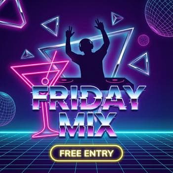 Neon Retro Synthwave Party Night