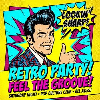 Pop Art Comic Book Style