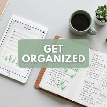 Productivity Checklist Flat Lay