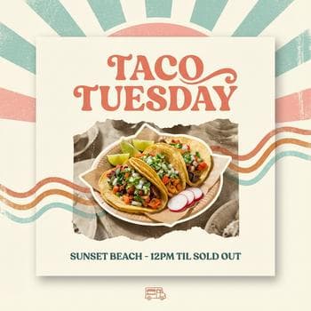 Retro California Taco Vibes