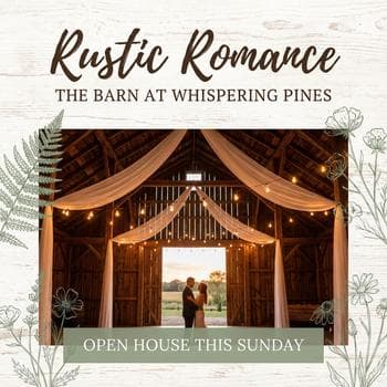 Rustic Barn Sunset Romance