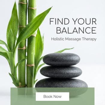 Serene Bamboo Minimalist Spa Flyer