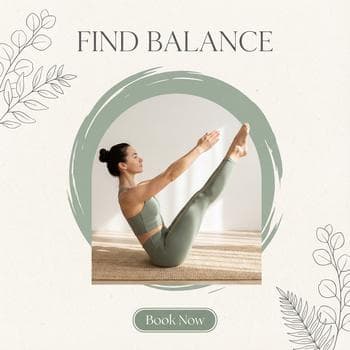 Serene Minimalist Mat Pilates Flyer