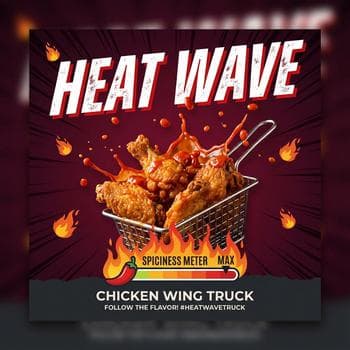 Spicy Wings Action Shot