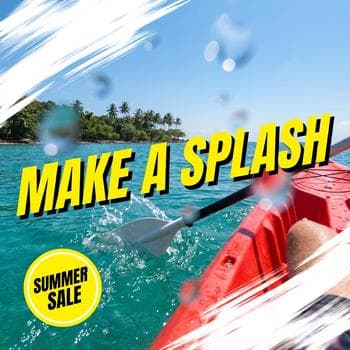 Summer Lakeside Kayak Water Sports