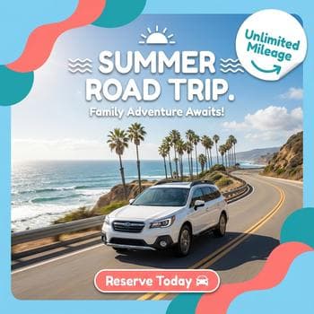 Sunny Family Road Trip