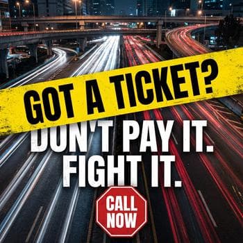 Urgent Traffic Ticket Defense Flyer