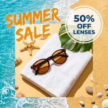 Vibrant Summer Sunglasses Vacation Sale