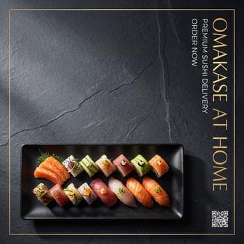 Zen Minimalist Sushi Platter