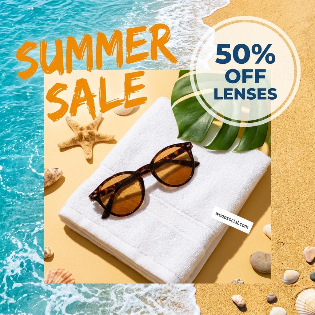 Vibrant Summer Sunglasses Vacation Sale
