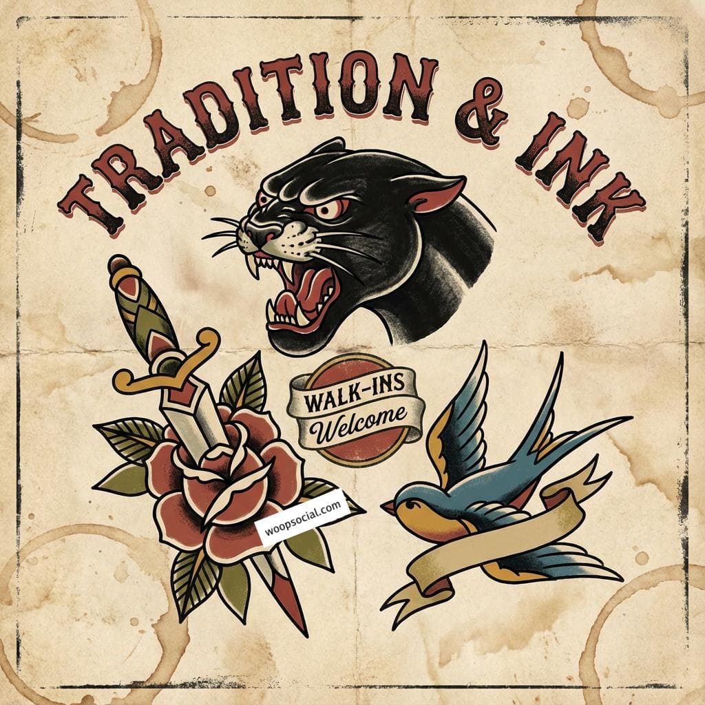 Vintage American Traditional Flash