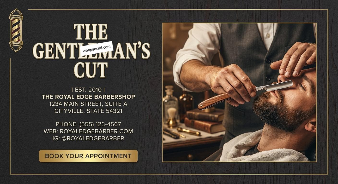 Vintage Craft Modern Barbershop Flyer