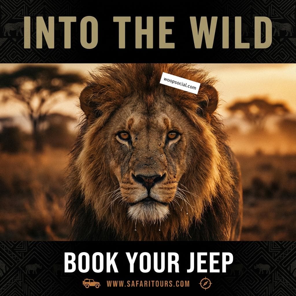 Wild Safari Expedition Social Post