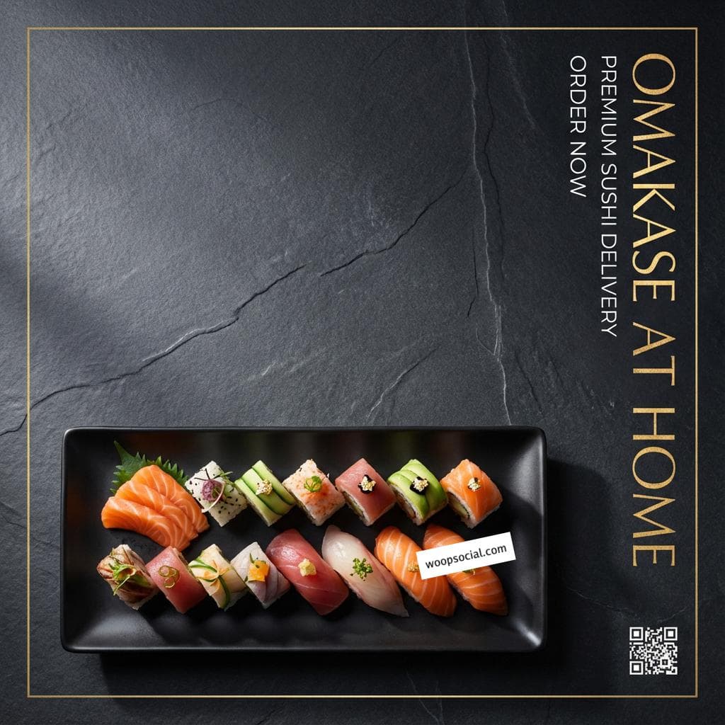 Zen Minimalist Sushi Platter