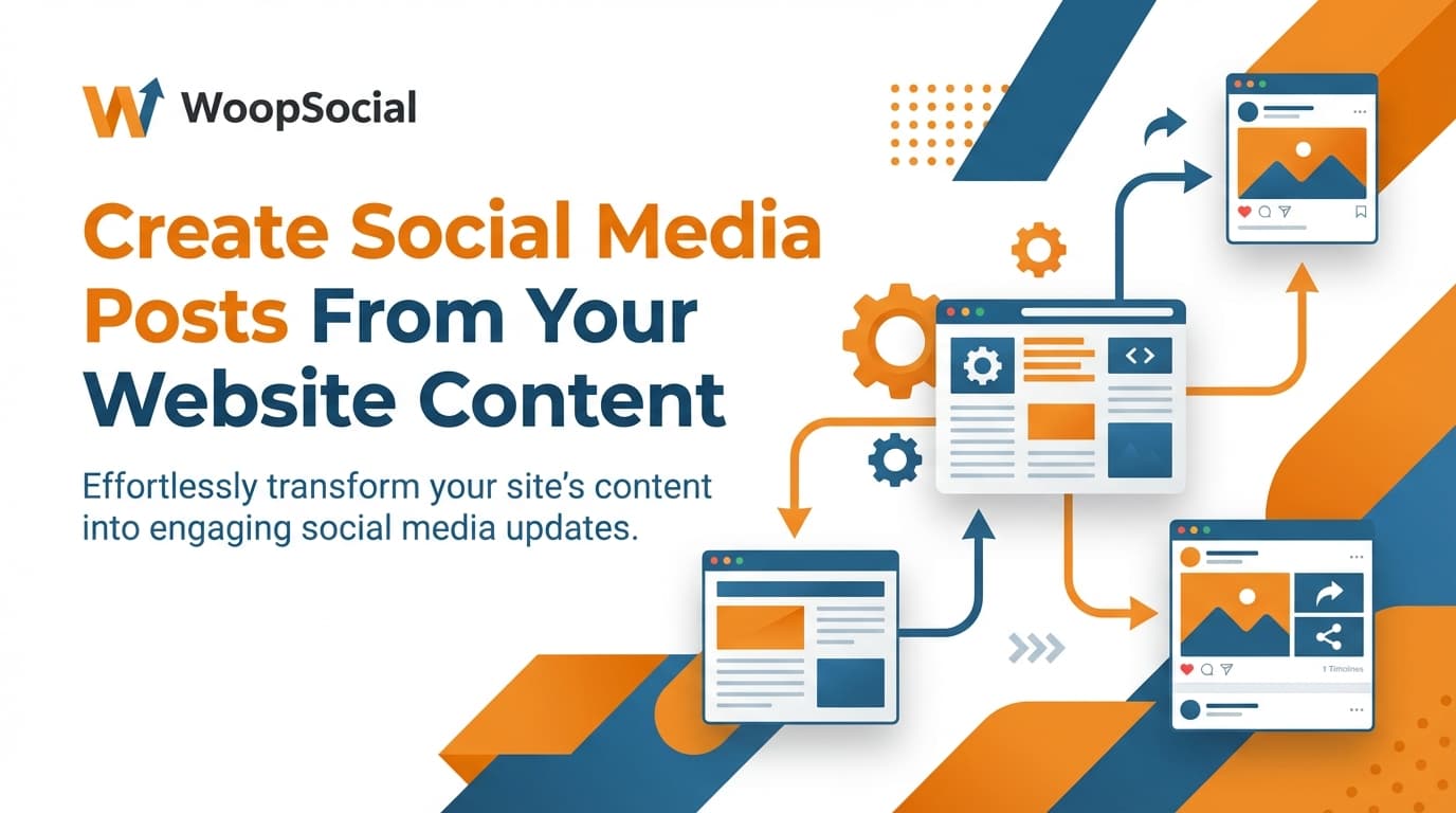 Website social content WoopSocial logo