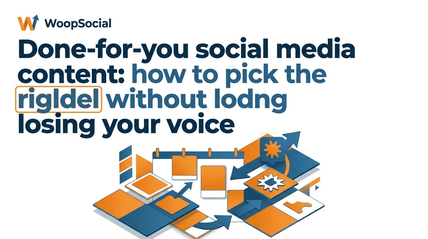 Done-for-you social media content: how