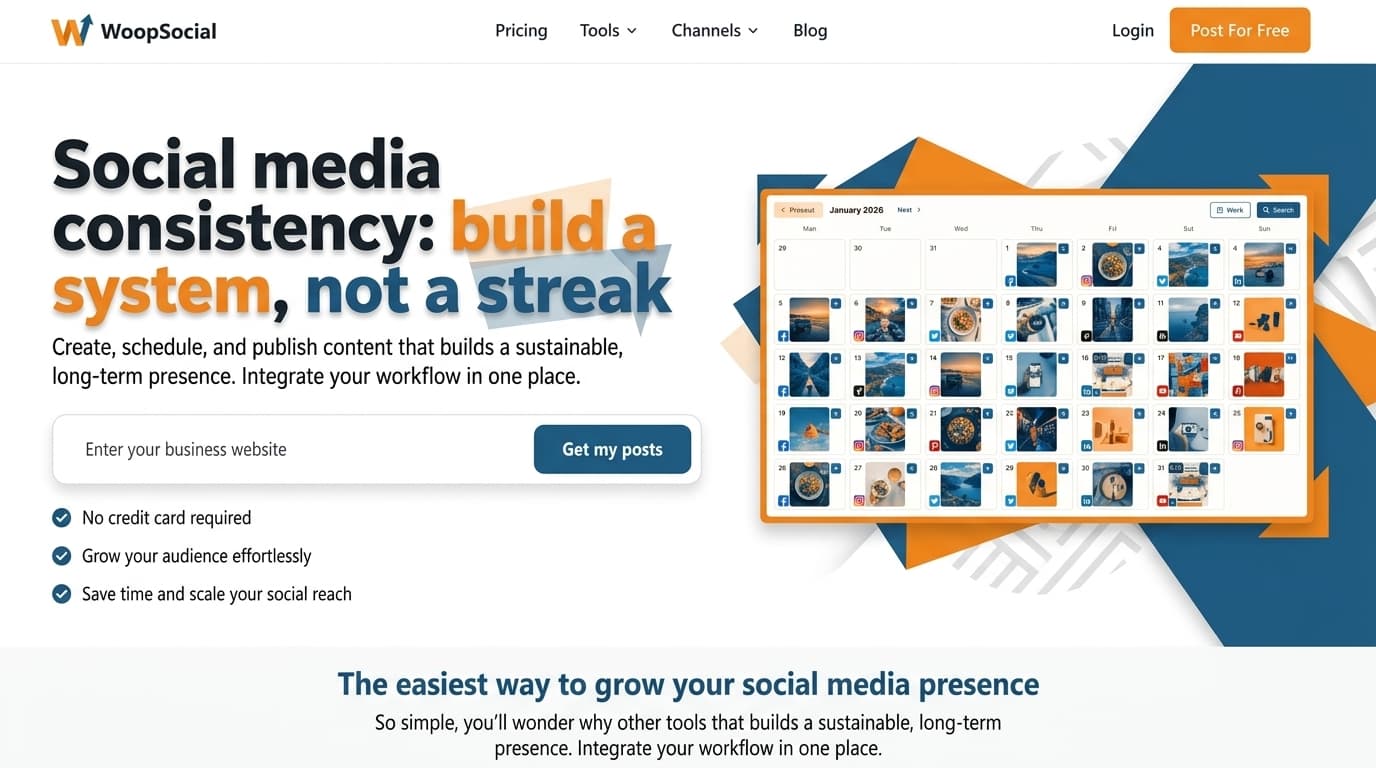 Social media consistency: build a