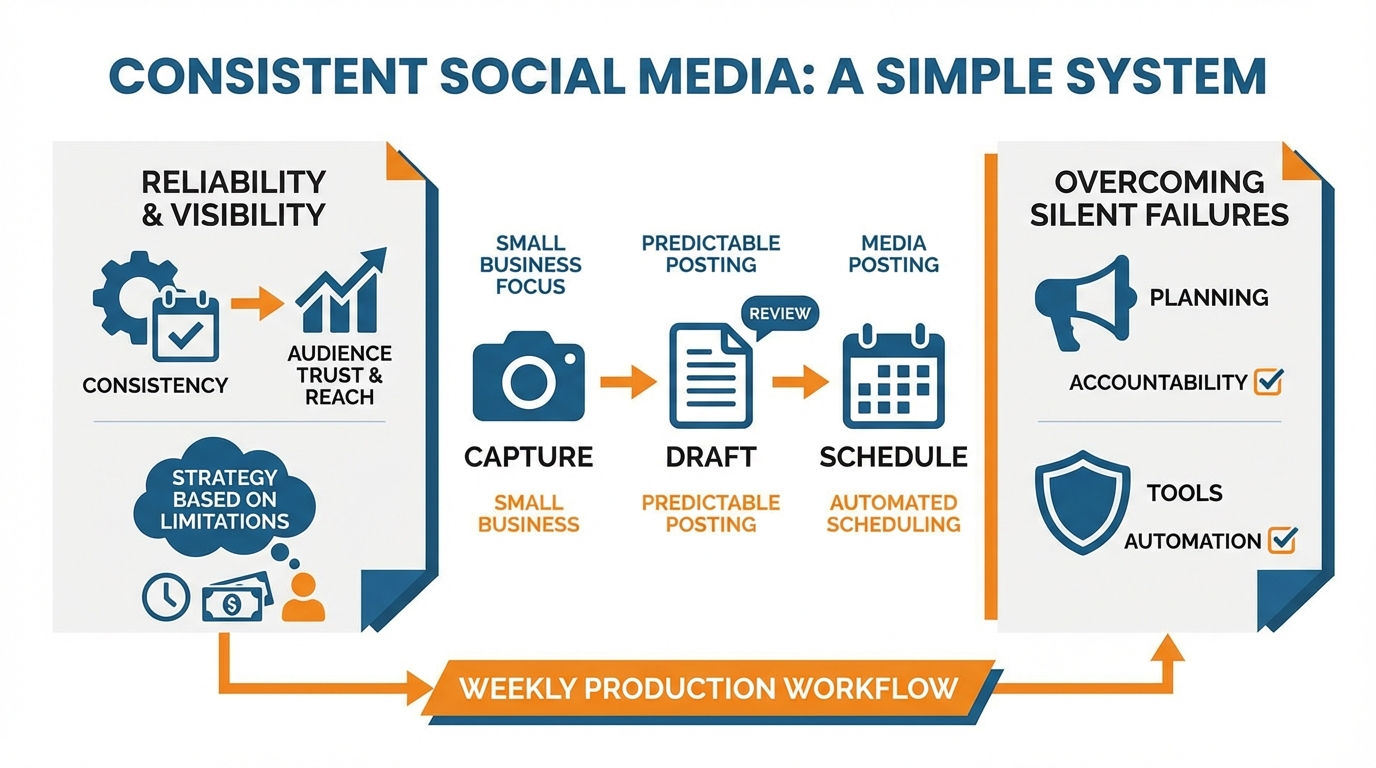 Twitter scheduling system infographic