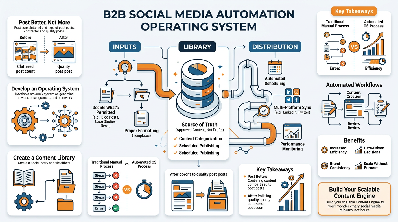 B2B Social Automation Infographic