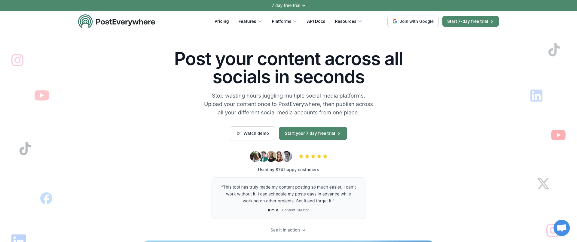 PostEverywhere unified social media API