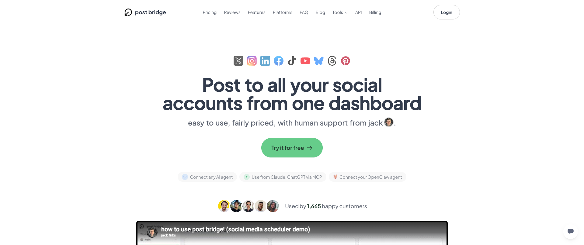 Post Bridge as a Bundle.social alternative