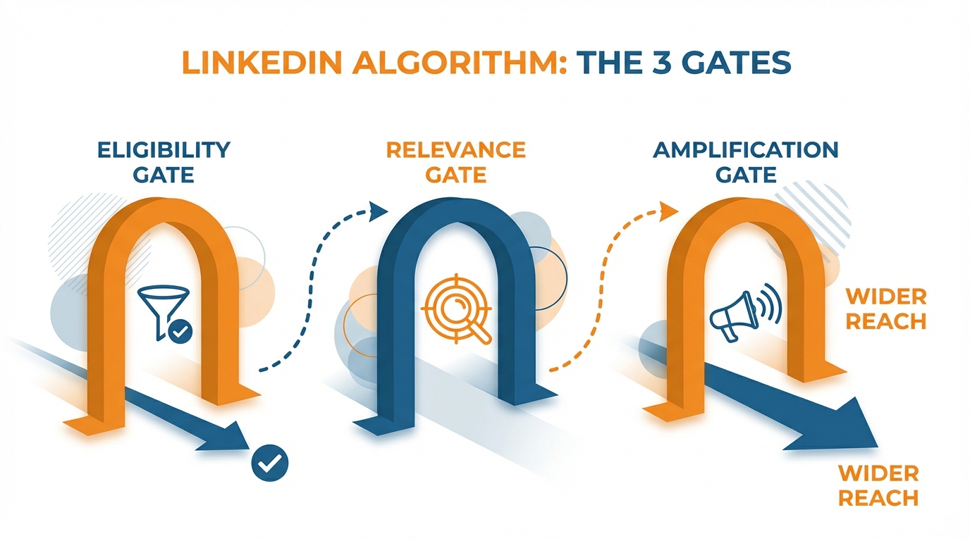 LinkedIn algorithm 3 gates