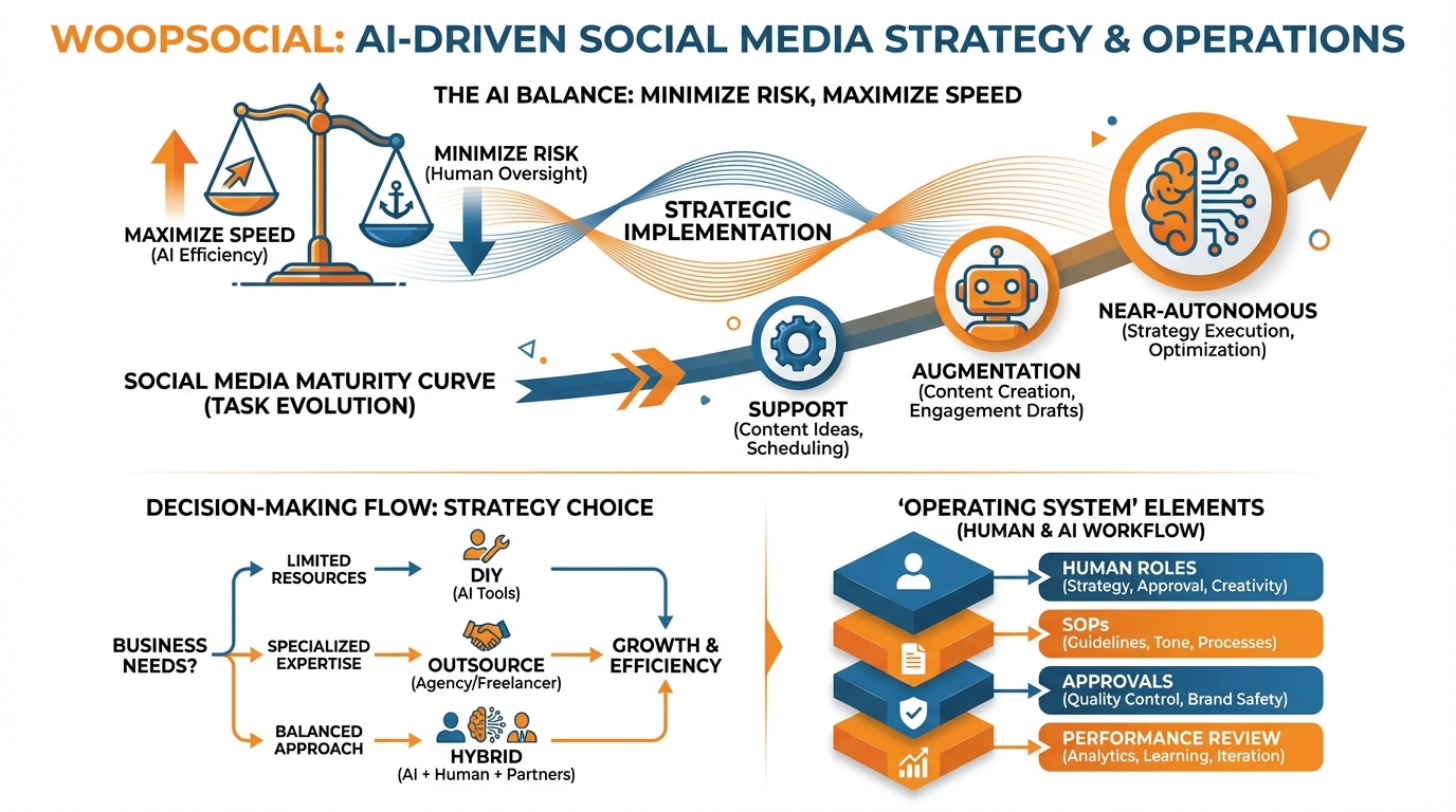 AI social media infographic