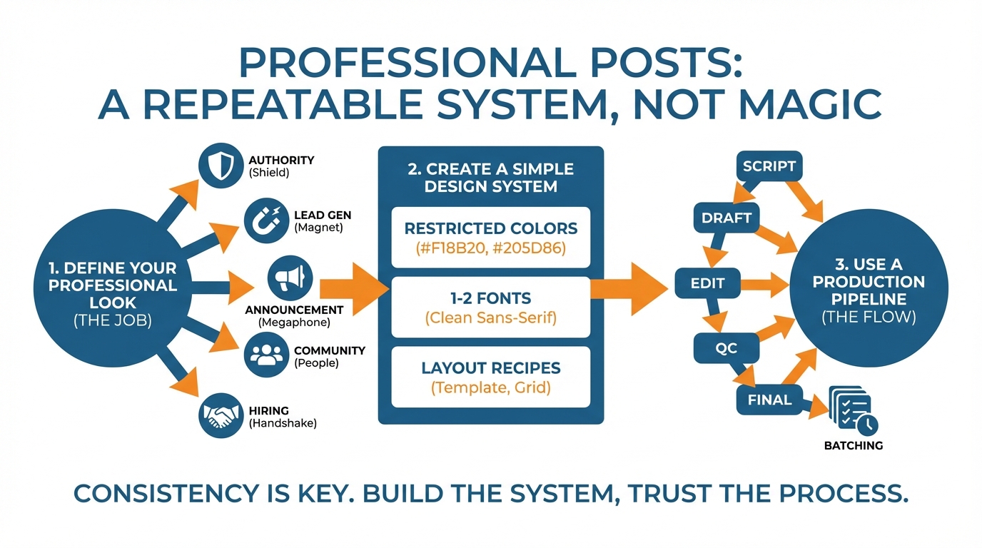 Blog post design infographic.