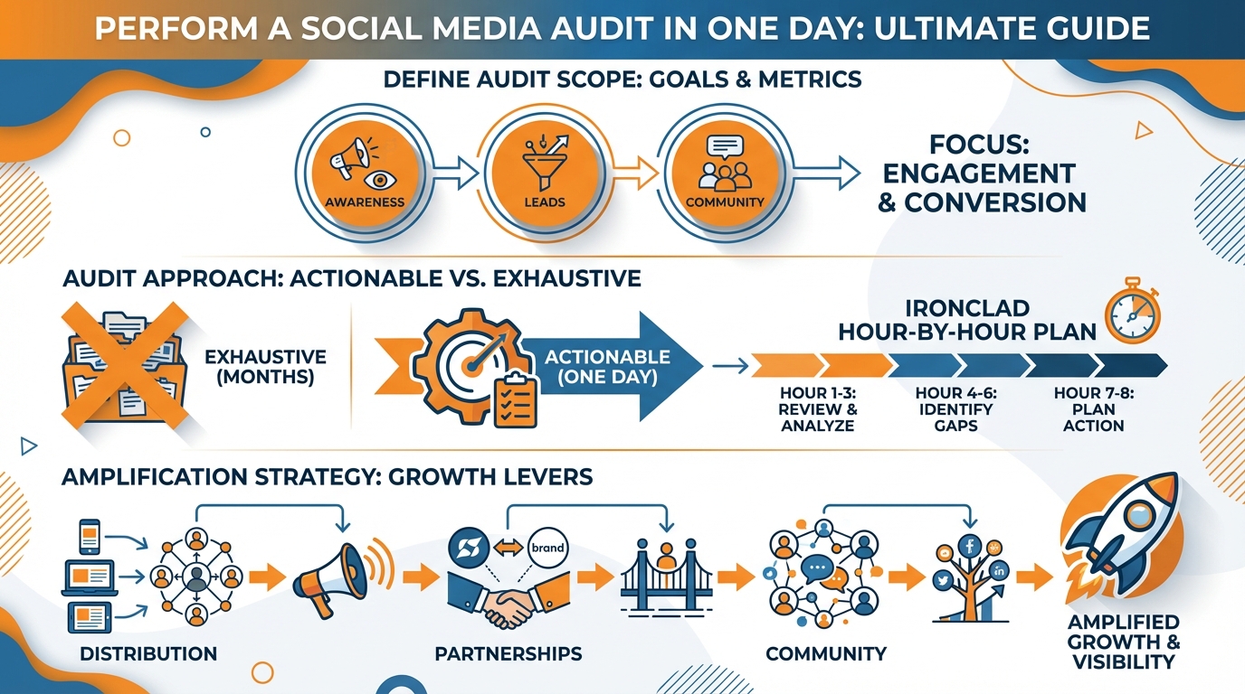 Social media audit infographic