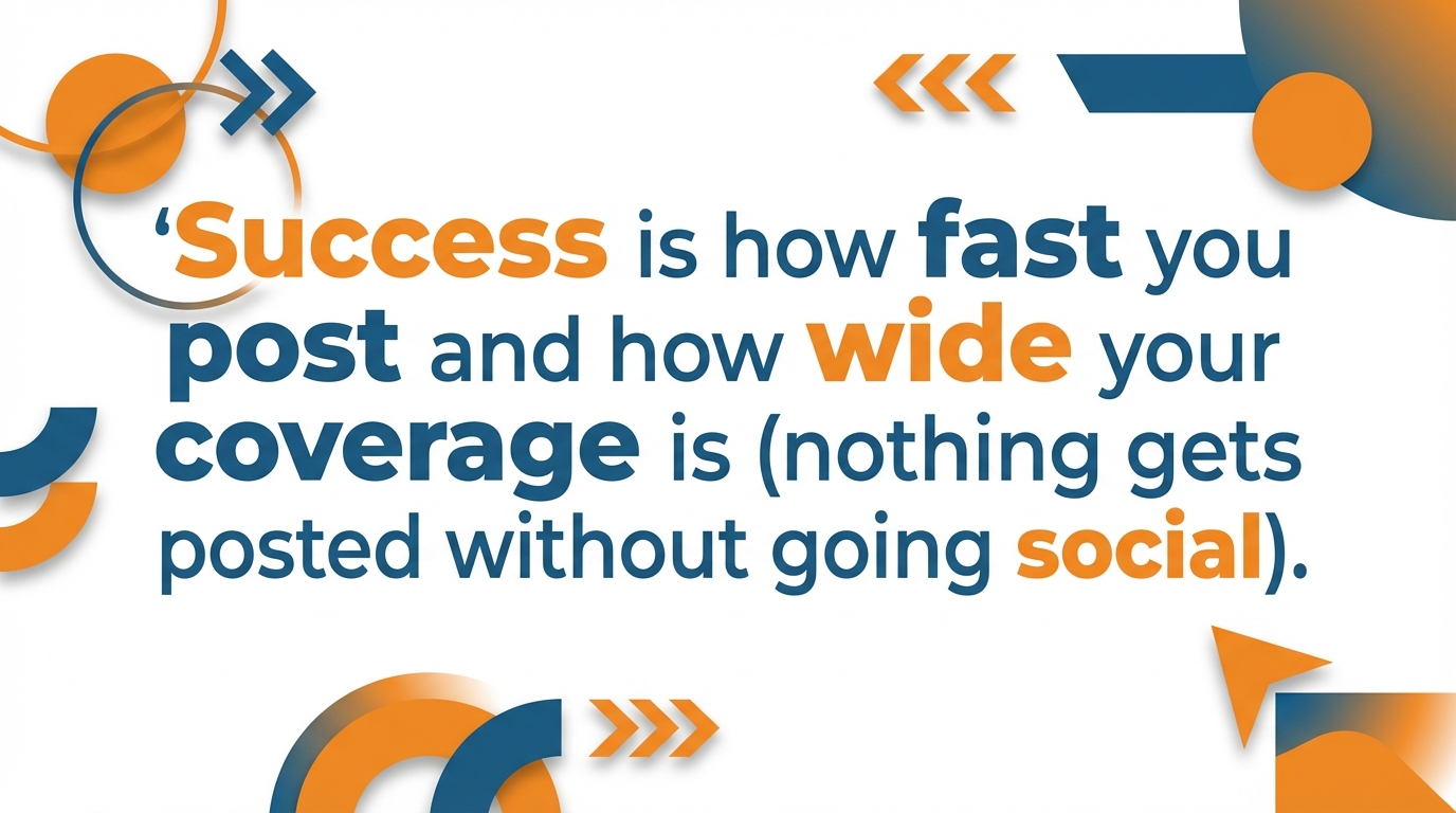 Success in social media quote