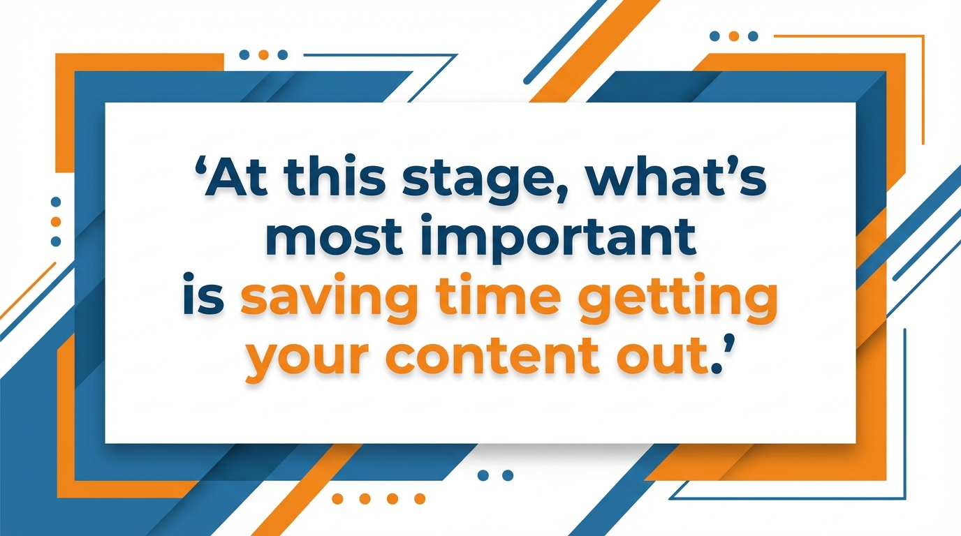 Saving time content quote