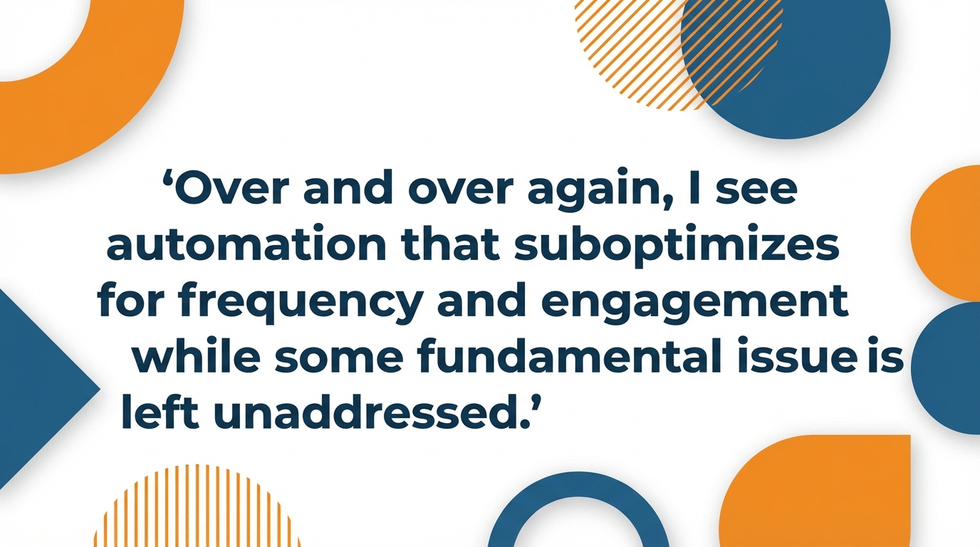 Automation suboptimizes frequency engagement