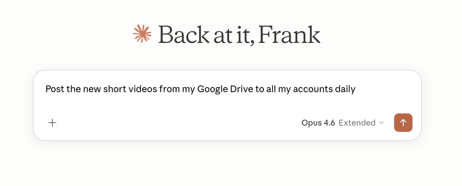 Post the new short videos from my Google Drive to all my accounts daily