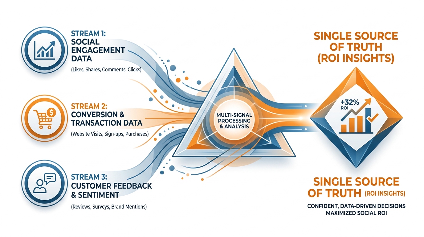 Triangulating social media signals.