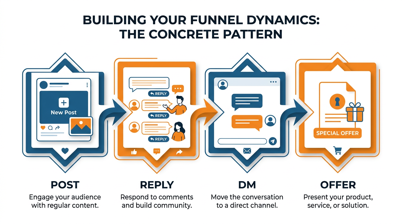 Threads marketing funnel steps