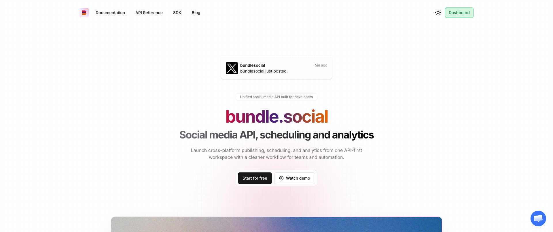 Bundle.social as a unified social media API