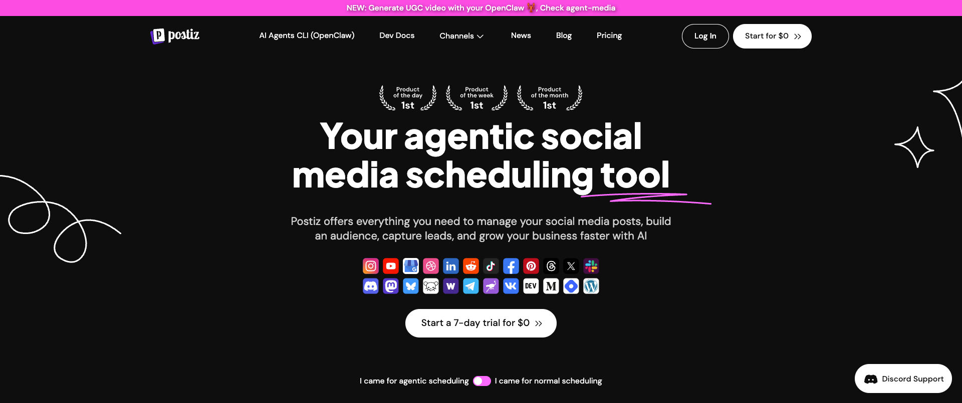 Postiz as a unified social media API