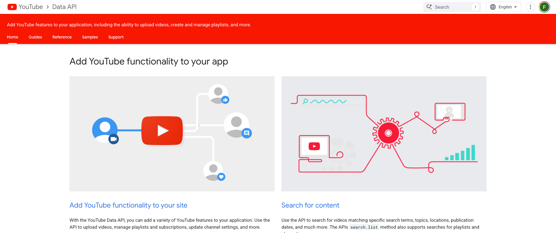 YouTube Data API overview